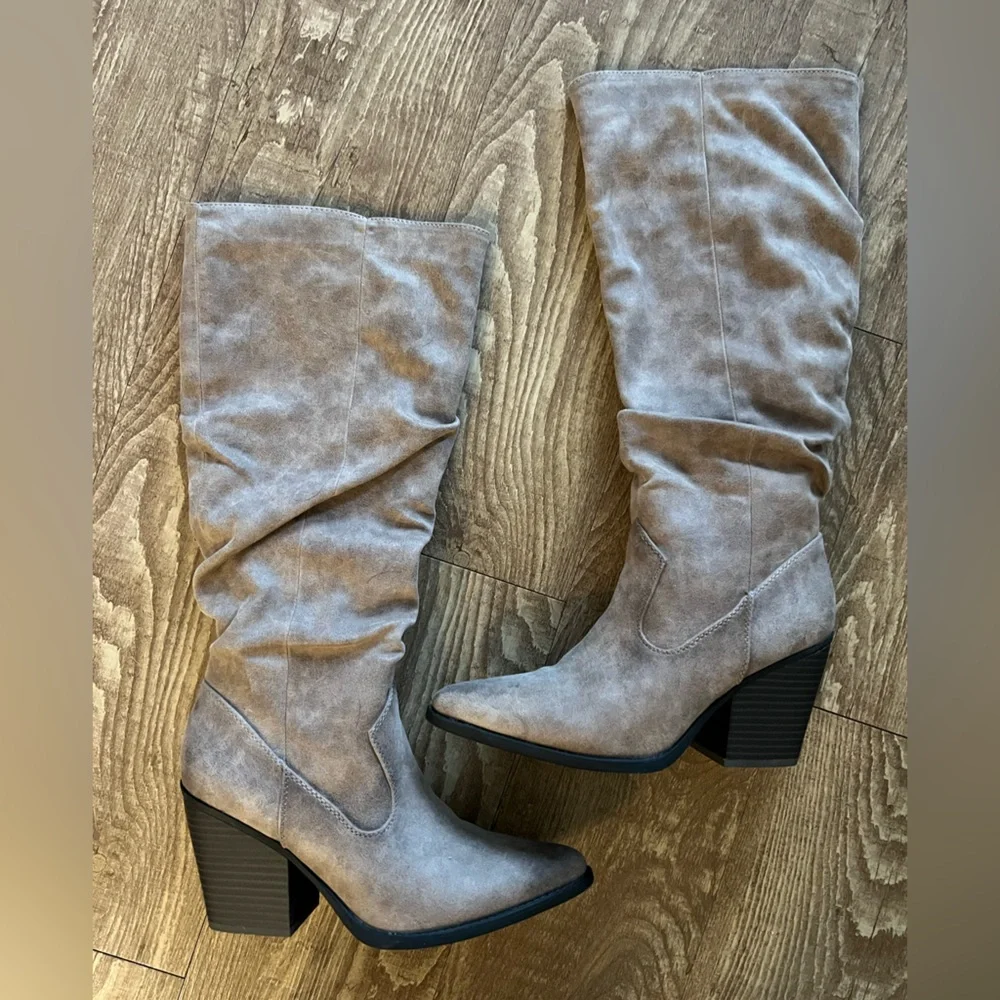 SOUL Naturalizer Mackenzie Knee High Boot Taupe Women’s Size 7 - Picture 5 of 9